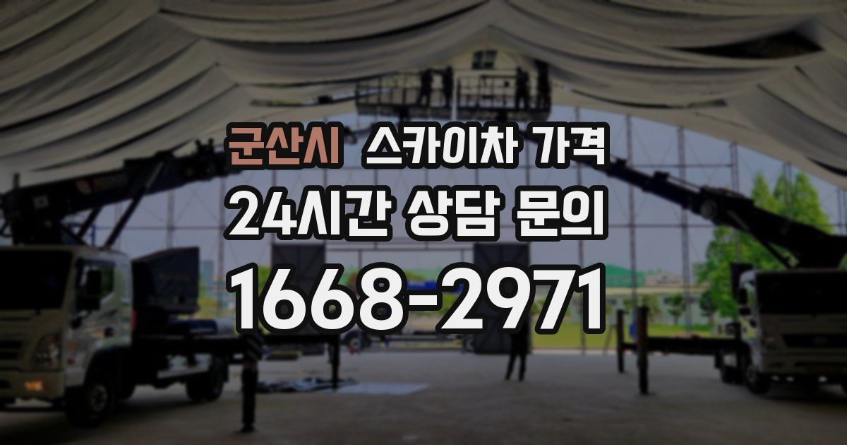 군산시 스카이차 가격