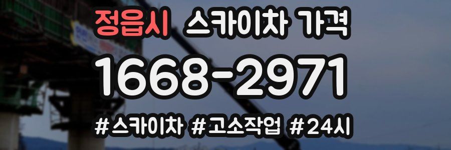 정읍시 스카이차 가격