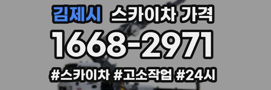 김제시 스카이차 가격