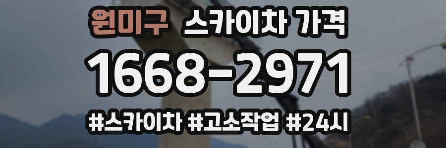 원미구 스카이차 가격