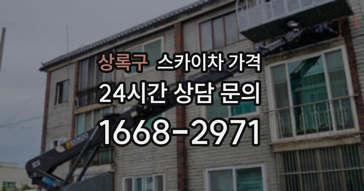 상록구 스카이차 가격