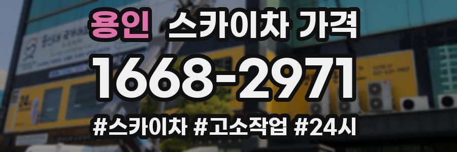 용인 스카이차 가격