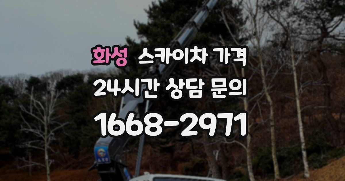 화성 스카이차 가격