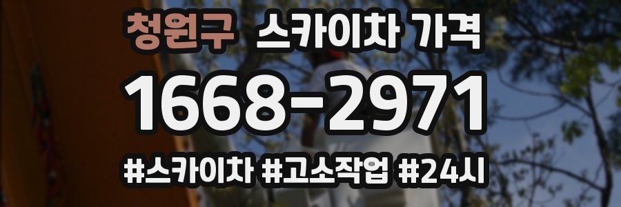 청원구 스카이차 가격