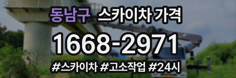 동남구 스카이차 가격