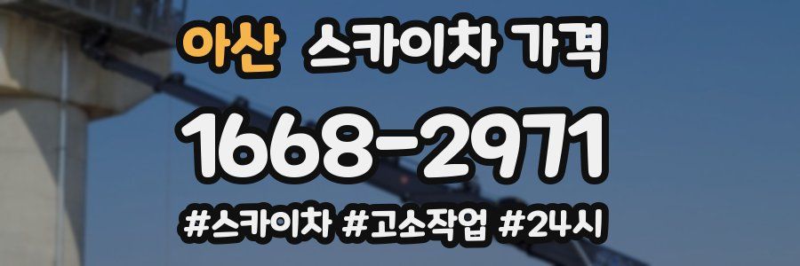 아산 스카이차 가격