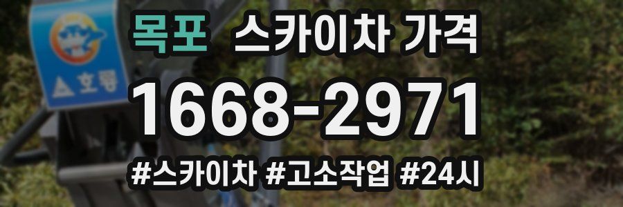 목포 스카이차 가격