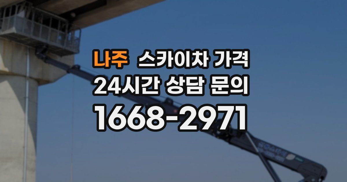 나주 스카이차 가격