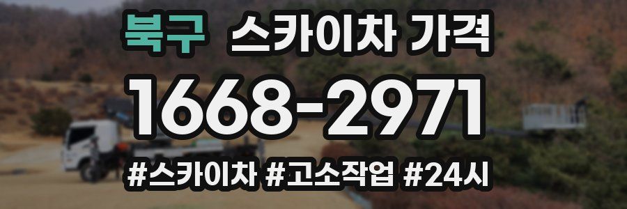 북구 스카이차 가격