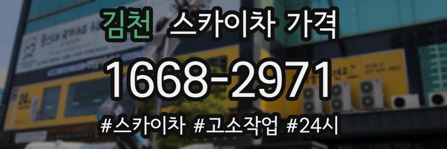 김천 스카이차 가격