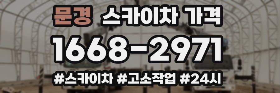 문경 스카이차 가격