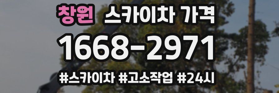 창원 스카이차 가격