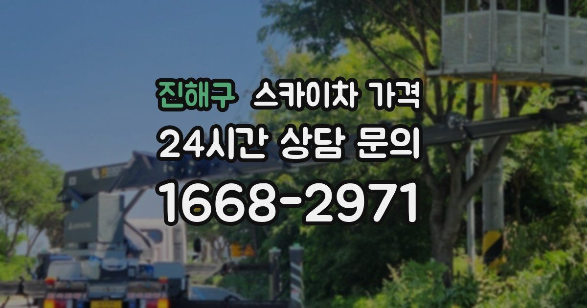 진해구 스카이차 가격