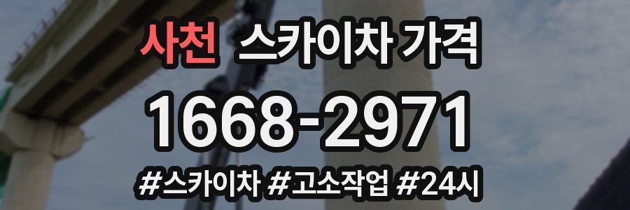 사천 스카이차 가격