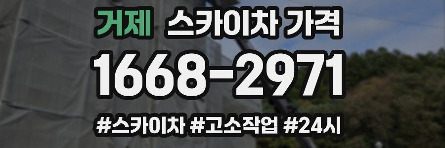 거제 스카이차 가격