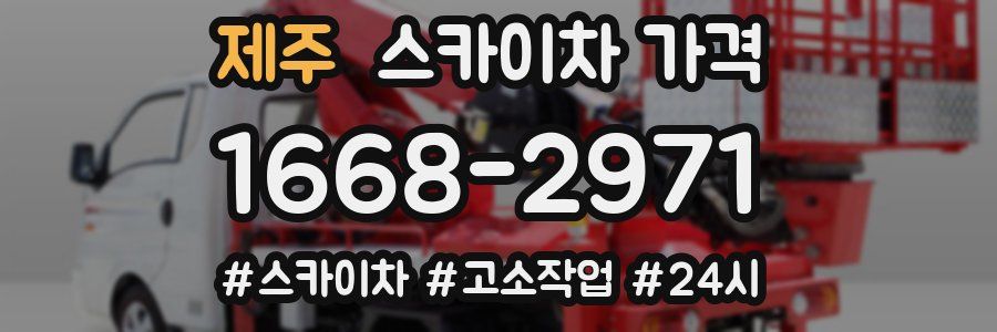 제주 스카이차 가격