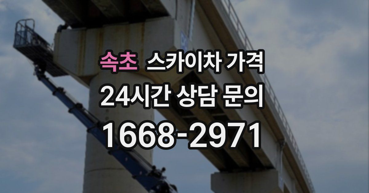 속초 스카이차 가격