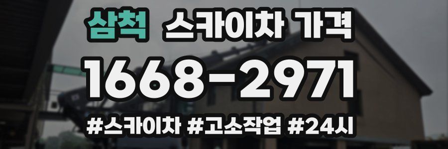 삼척 스카이차 가격