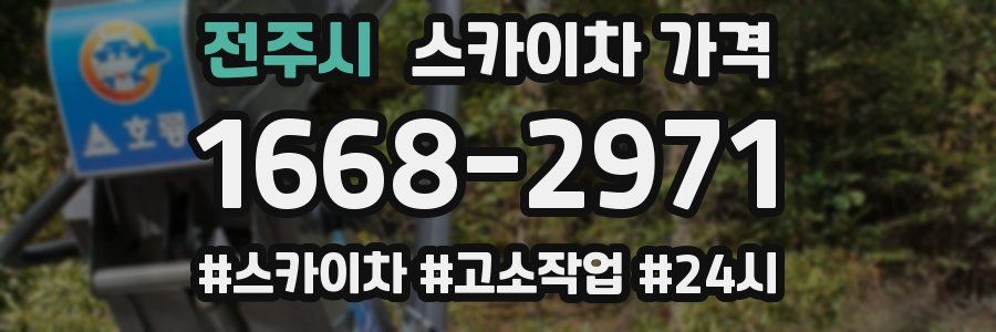 전주시 스카이차 가격