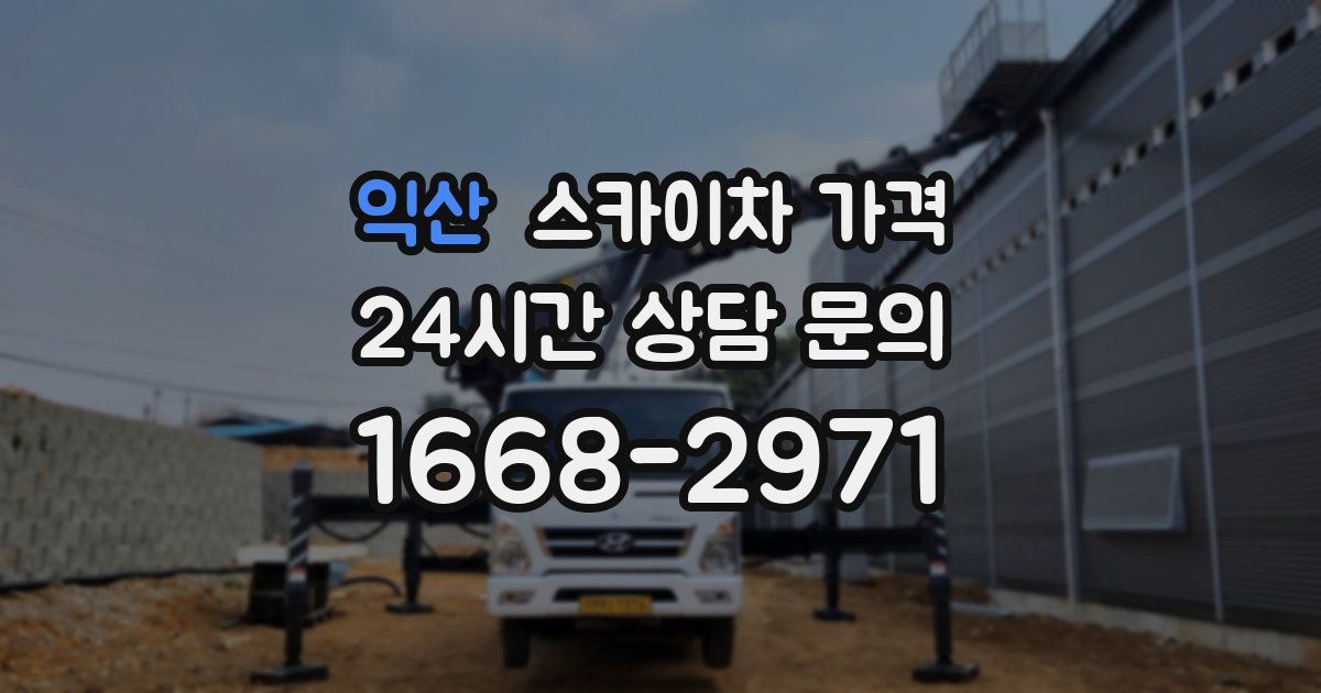 익산 스카이차 가격