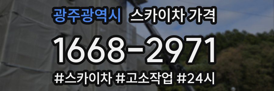 광주광역시 스카이차 가격