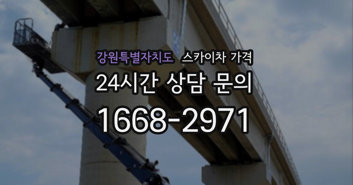 강원특별자치도 스카이차 가격