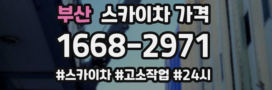 부산 스카이차 가격