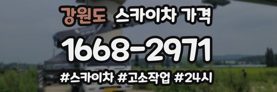 강원도 스카이차 가격