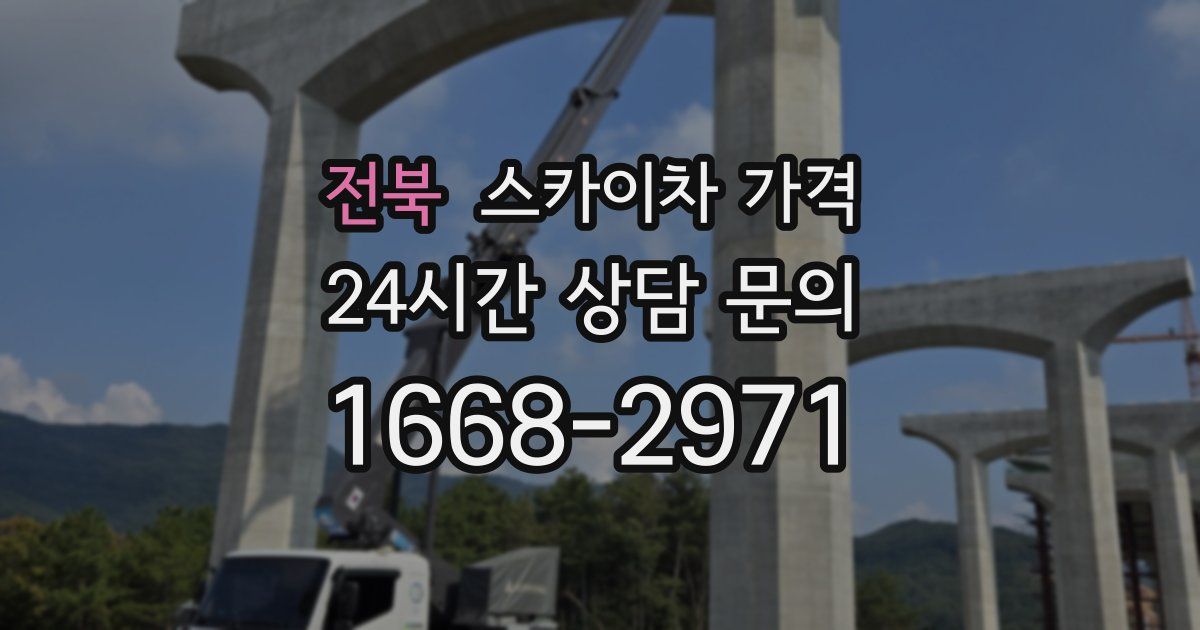 전북 스카이차 가격