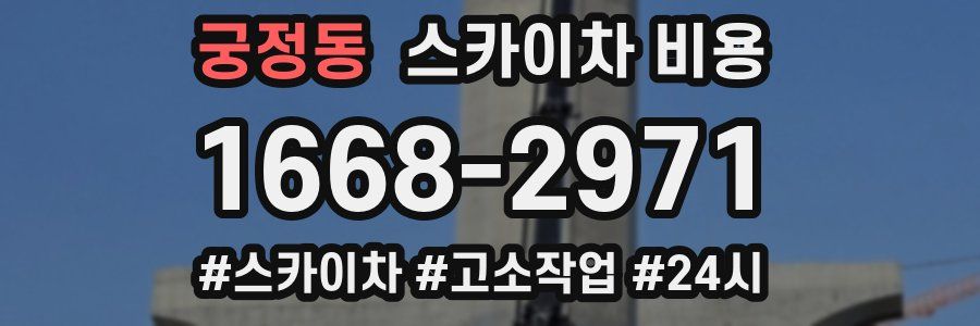 궁정동 스카이차 비용