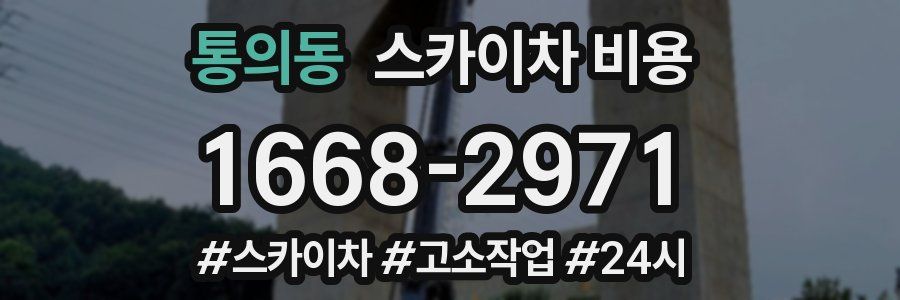 통의동 스카이차 비용