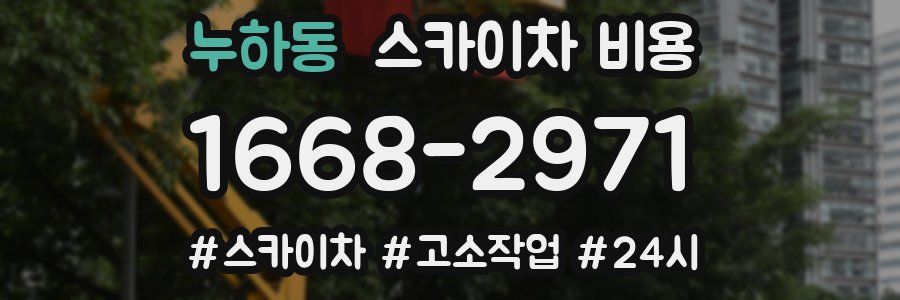 누하동 스카이차 비용