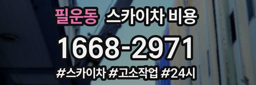 필운동 스카이차 비용