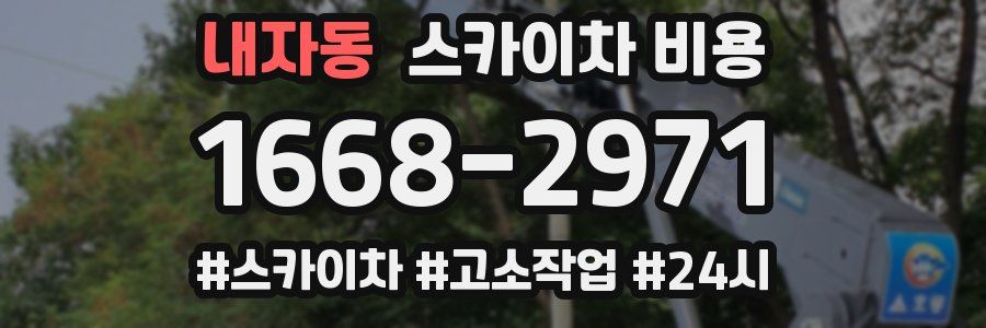 내자동 스카이차 비용