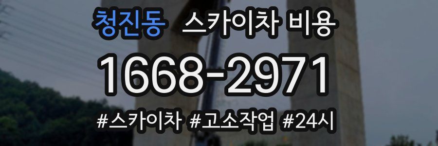 청진동 스카이차 비용