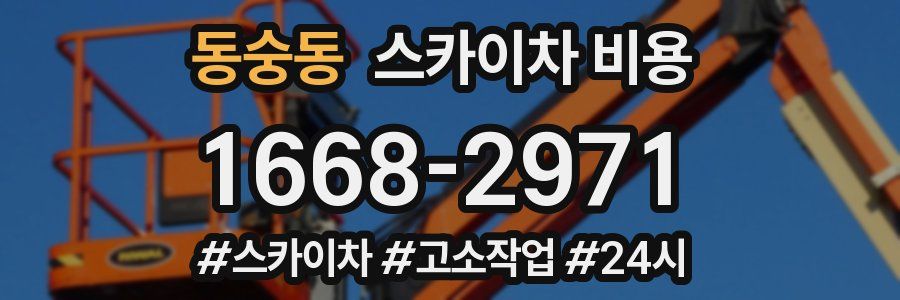 동숭동 스카이차 비용