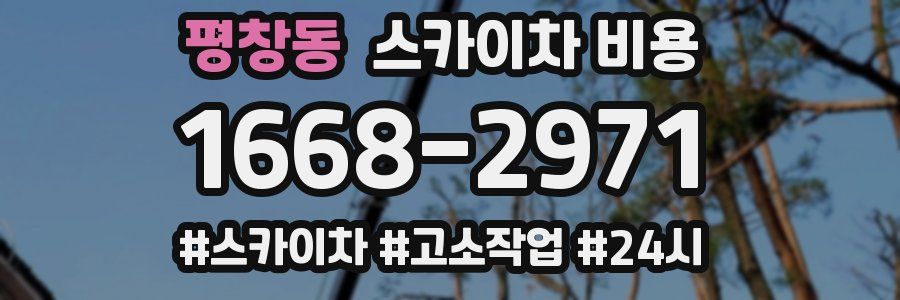 평창동 스카이차 비용