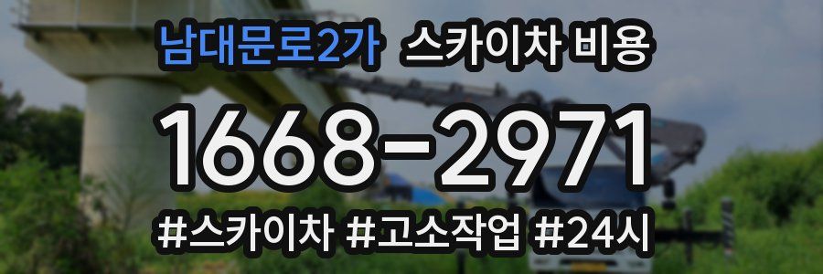 남대문로2가 스카이차 비용
