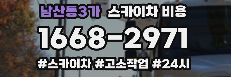 남산동3가 스카이차 비용