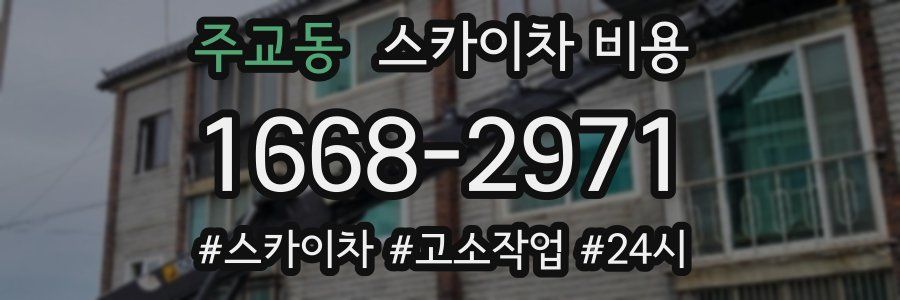 주교동 스카이차 비용