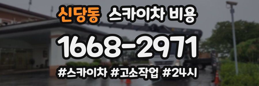 신당동 스카이차 비용