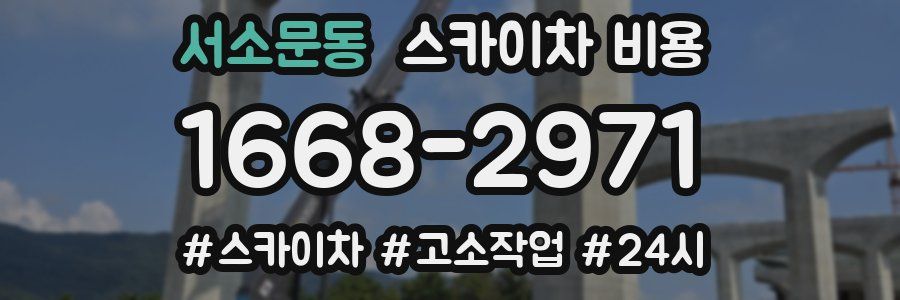 서소문동 스카이차 비용