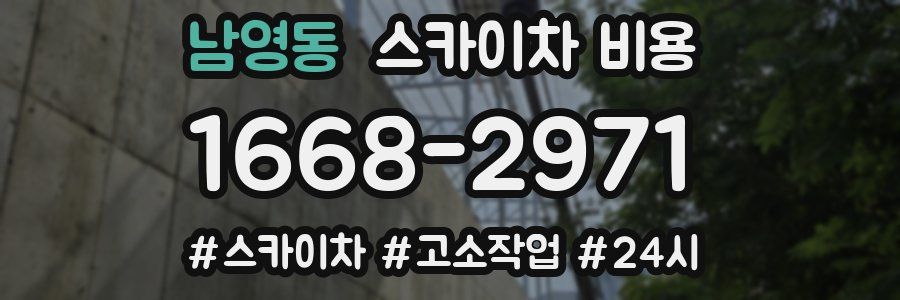 남영동 스카이차 비용