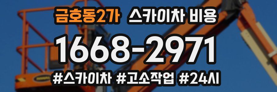 금호동2가 스카이차 비용