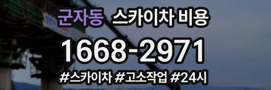 군자동 스카이차 비용