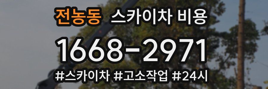 전농동 스카이차 비용