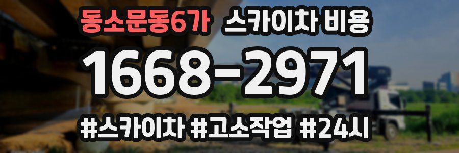 동소문동6가 스카이차 비용