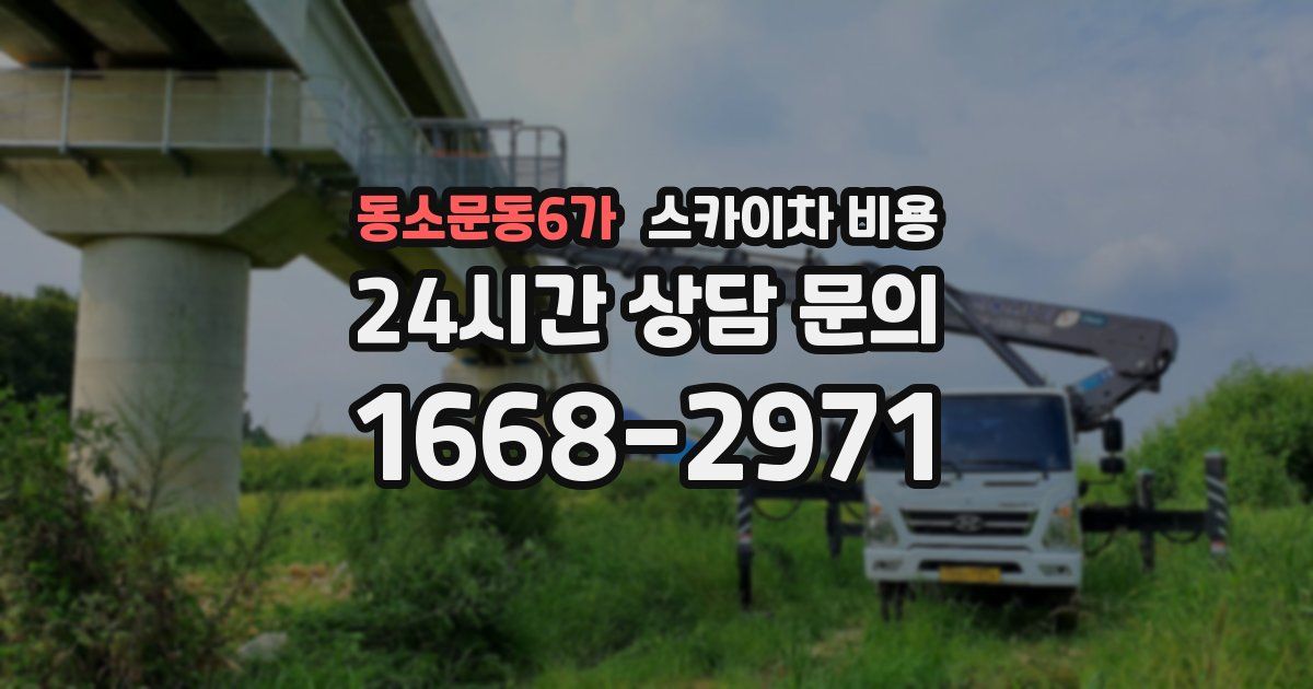 동소문동6가 스카이차 비용