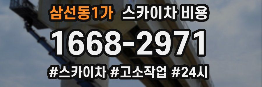 삼선동1가 스카이차 비용