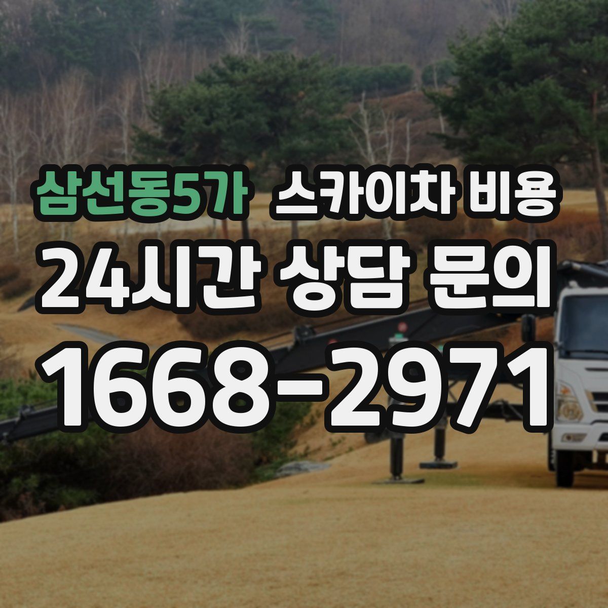 삼선동5가 스카이차 비용
